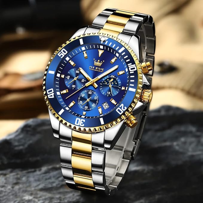 Montre Analogique pour Homme Olevs